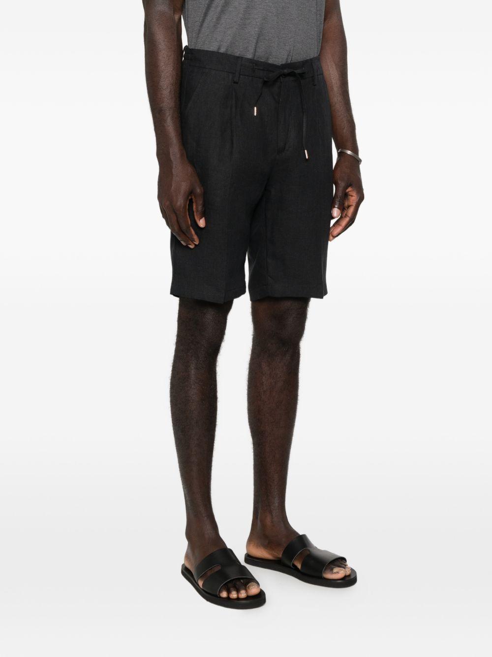 Chino corti con pieghe OLBIAS300117 00010 NERO BRIGLIA 1949 