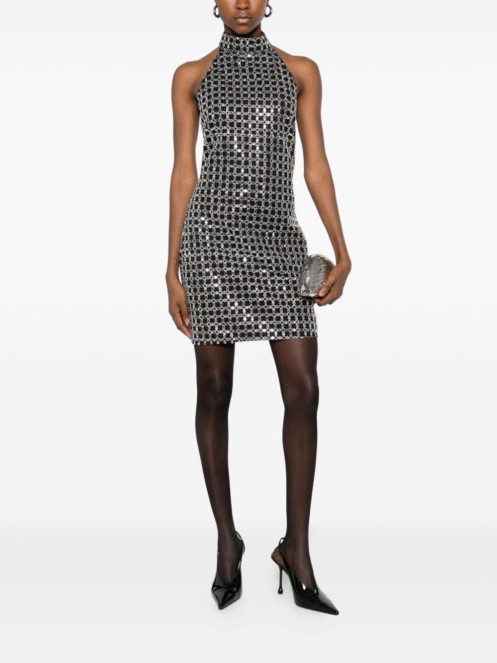 Beaded Halterneck Dress Black 115452100 100 BLACK ROTATE 