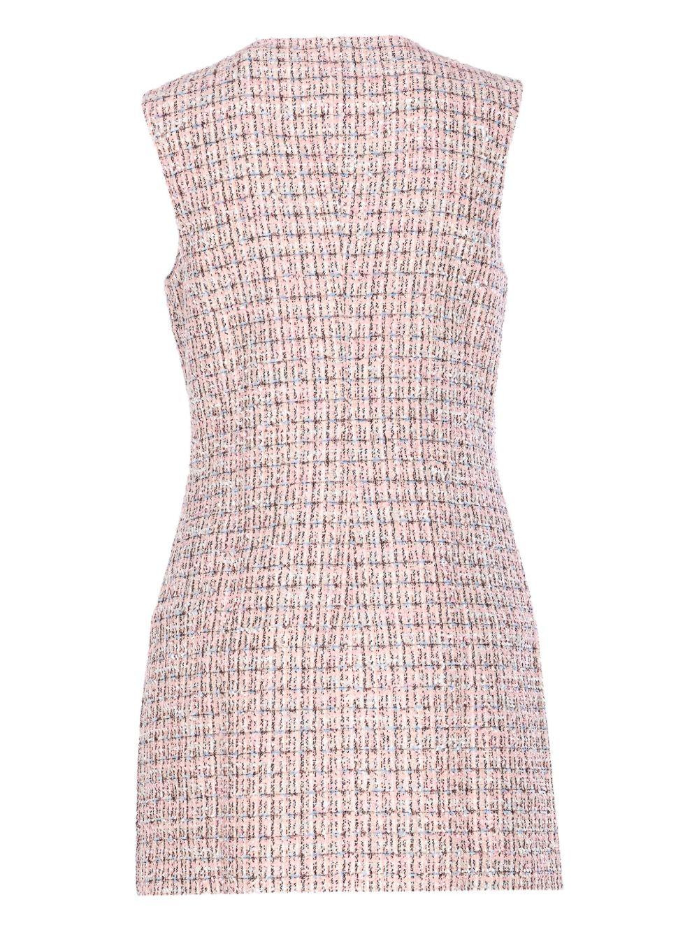Pink Boucle Sleeveless Mini Dress AW25098SP PINK SELF-PORTRAIT 