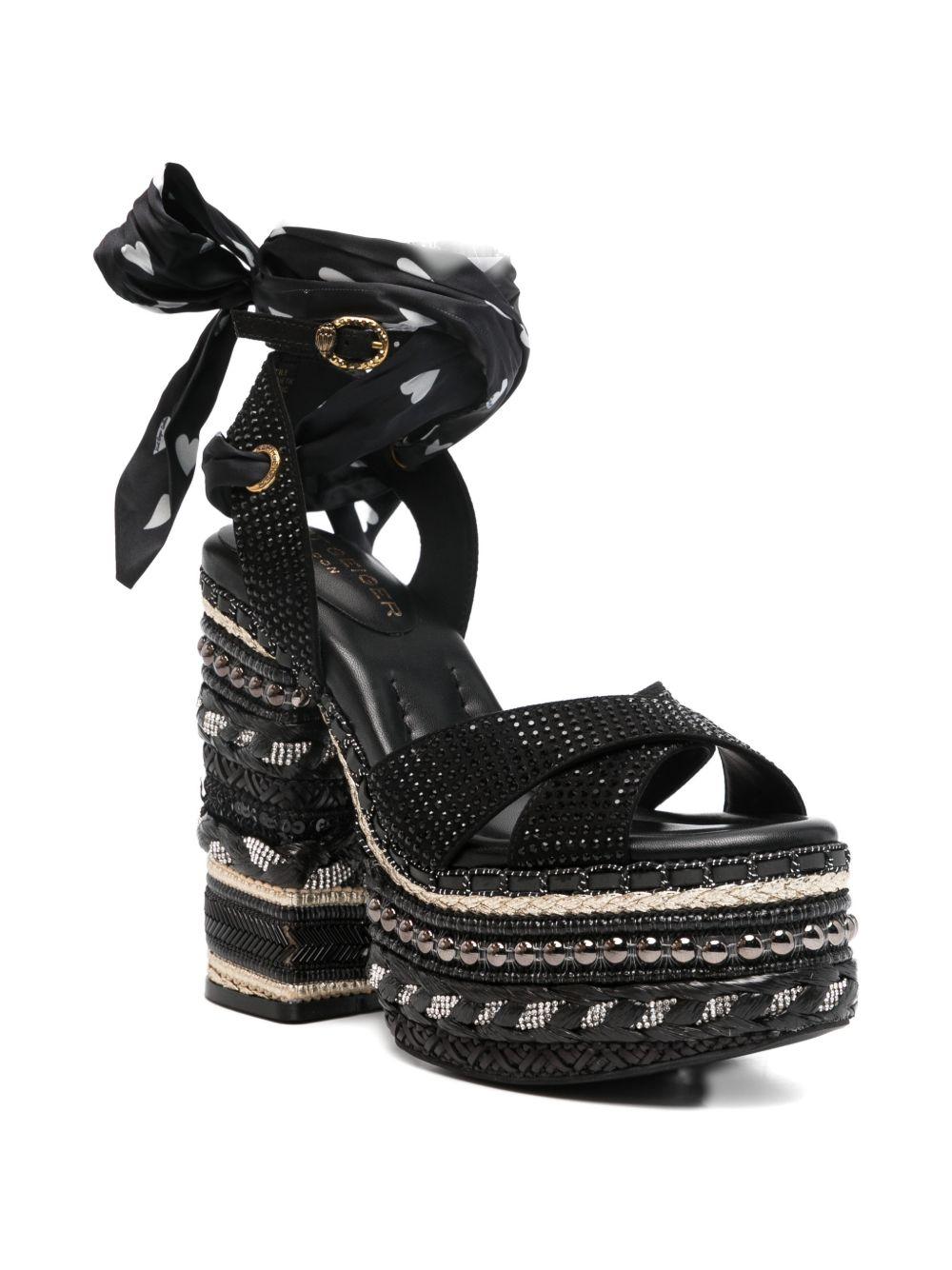 Chelsea scarf platform 4352405609 834 BLACK KURT GEIGER LONDON 