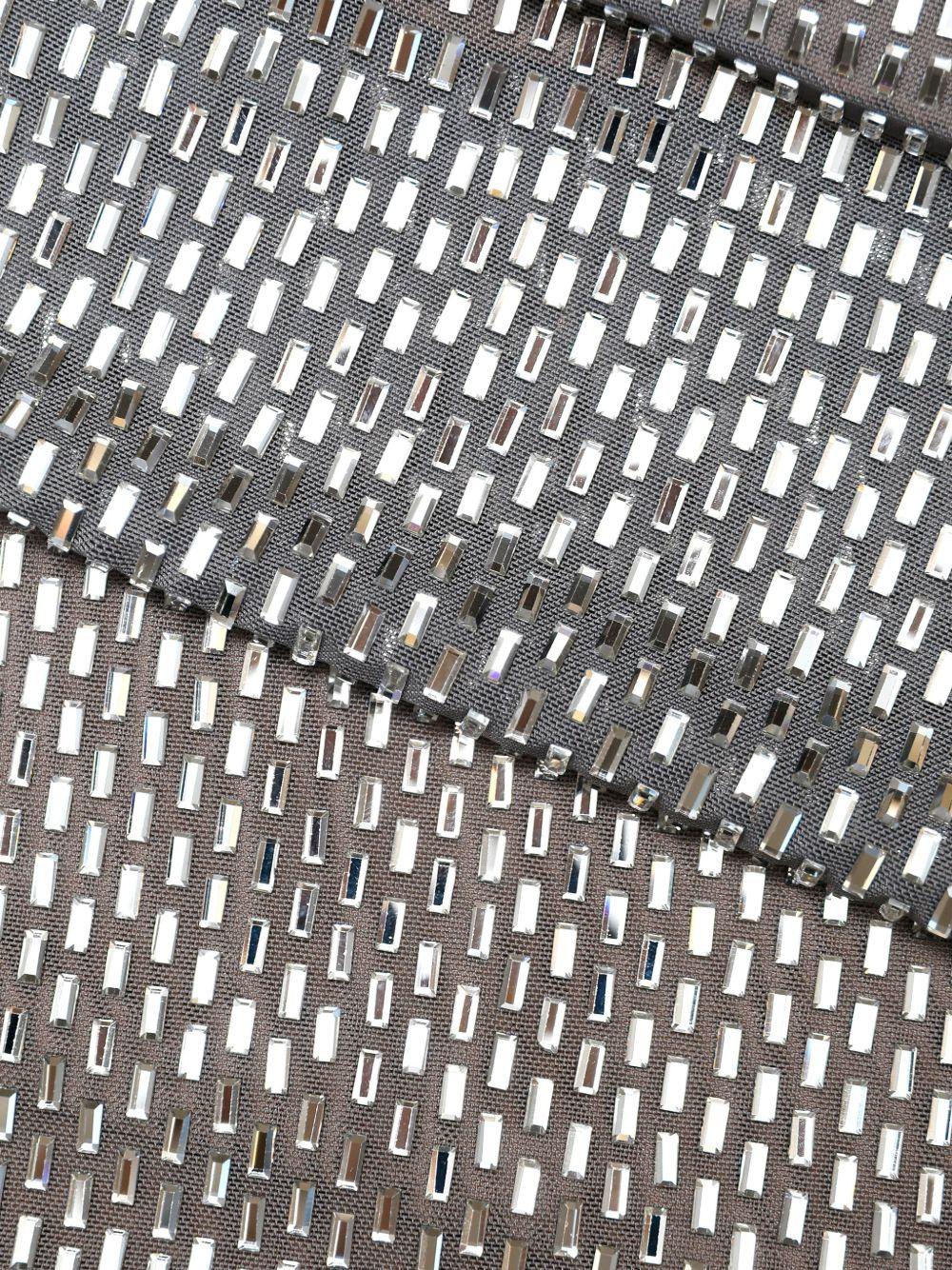 Grey Rhinestone Drape Maxi Dress SS26169XGR GREY SELF-PORTRAIT 