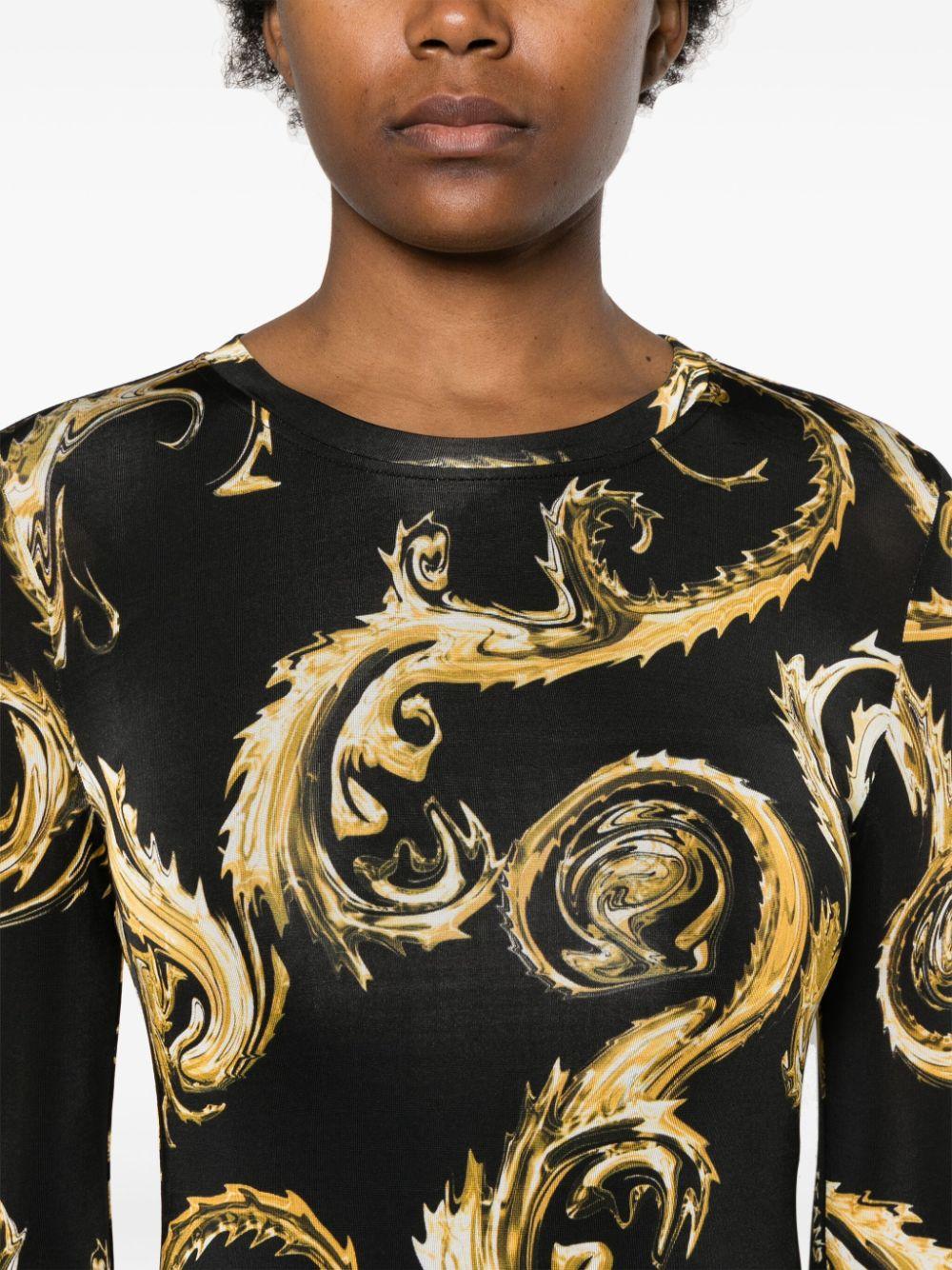  77HAO9B0JS358 G89 BLACK GOLD VERSACE JEANS COUTURE 