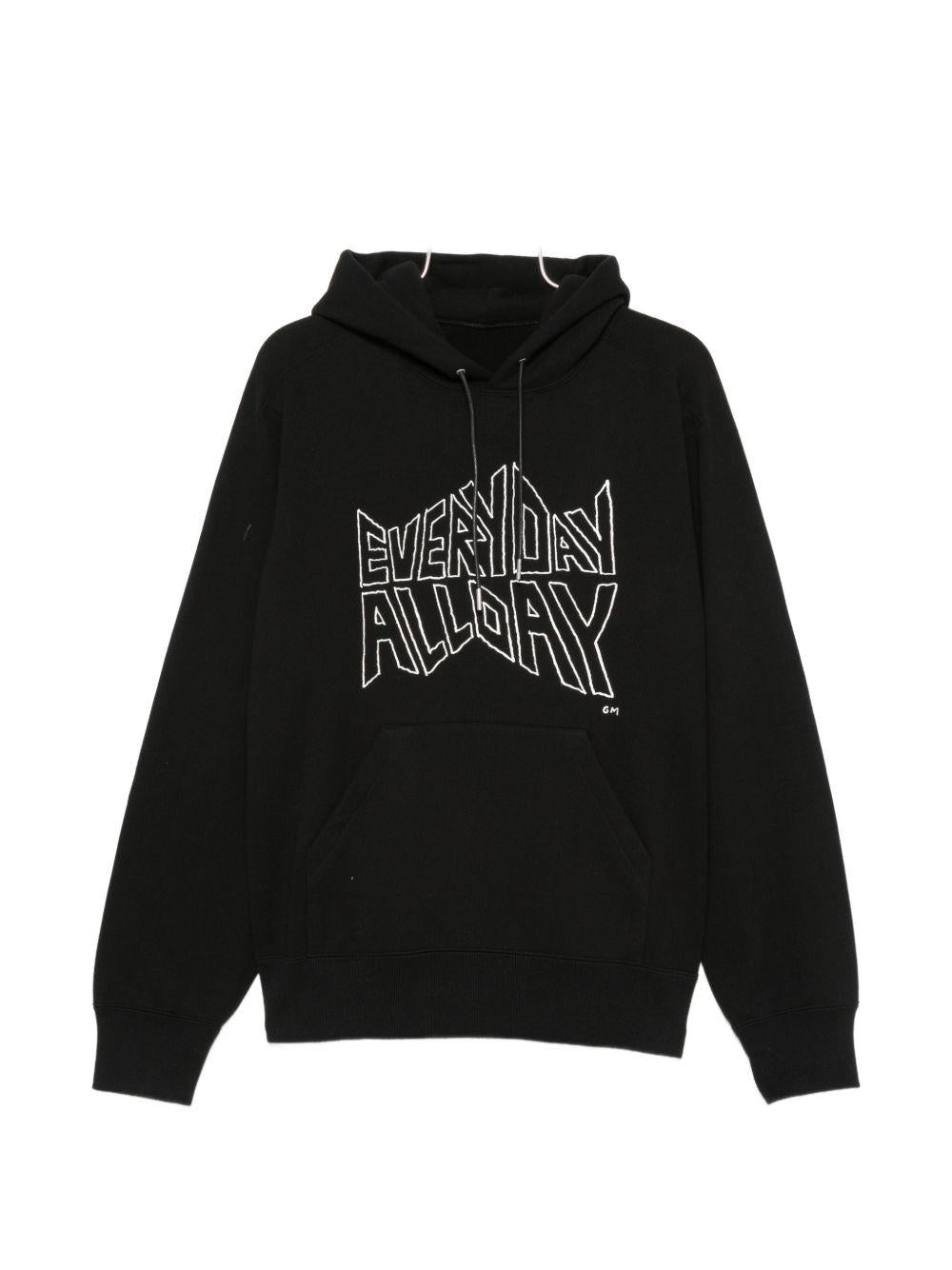 Geoff Print Hoodie 2601123S 001 BLACK SACAI 
