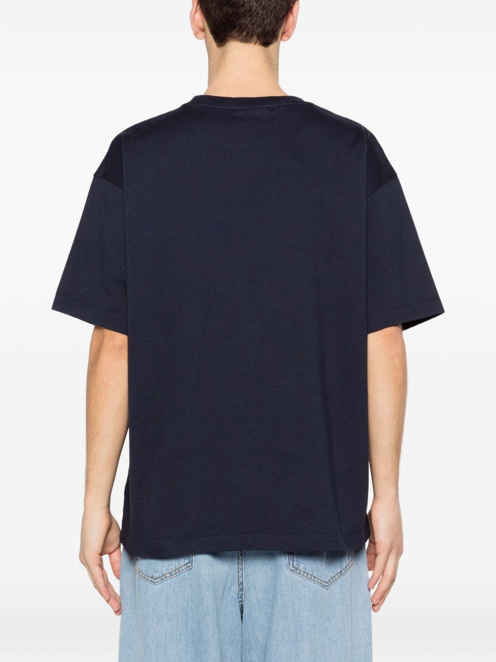 T-Shirt D Hibiscus Brodée KTS316CO248 NAVY DROLE DE MONSIEUR 