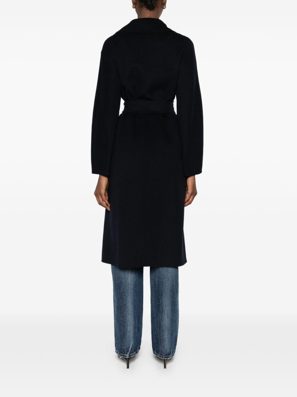Cappotto In Doppio Drap Di Lana MSTCLES 006 BLUE MAX MARA STUDIO 
