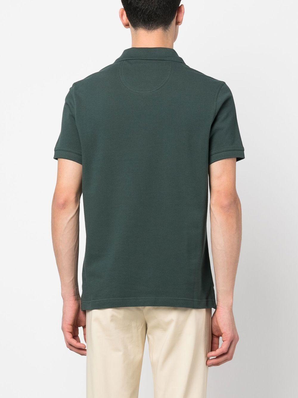 Polo in cotone MML0012 GN89 GREEN BARBOUR 