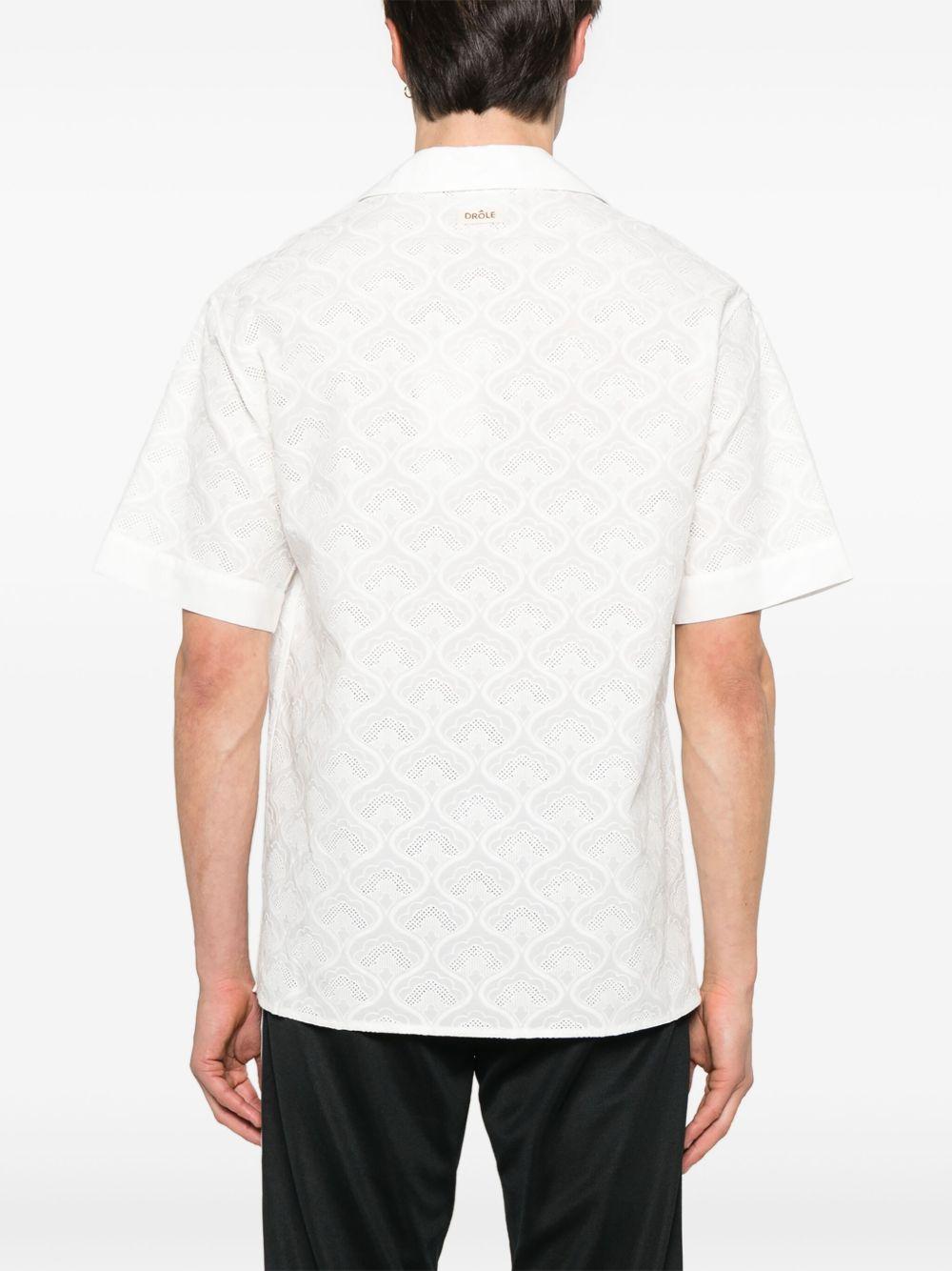 La Chemise Brodée Tapisserie GSH213CO196 WHITE DROLE DE MONSIEUR 