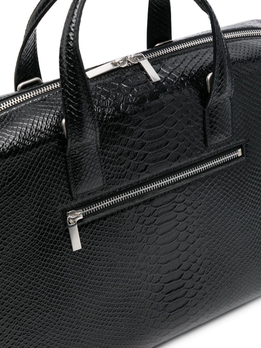 Borsa N°62 Pitone Stampato Nero SS25N62 PITONE STAMPATO NERO SAPIO 