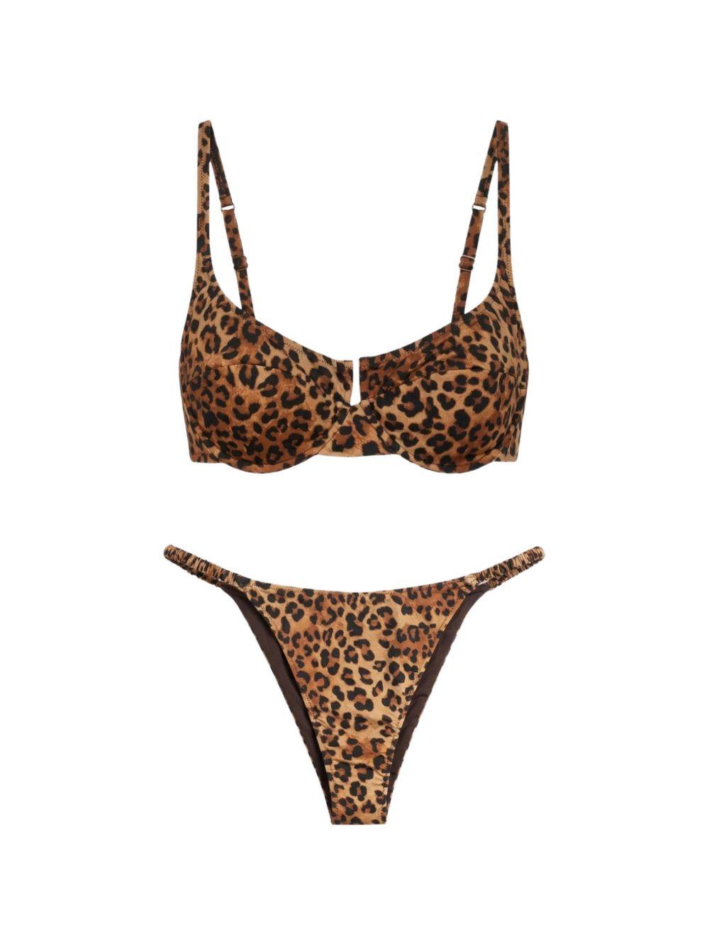 Bikini stampa animalier PERLA0100190L 19 SAND LEOPARD MC2 SAINT BARTH 