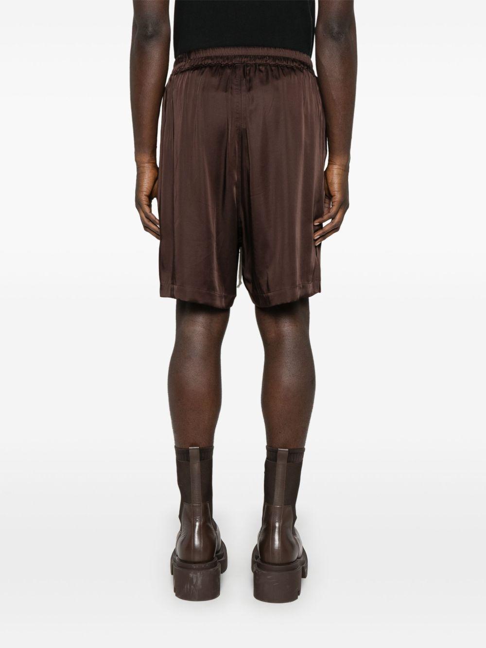 Drawstring boxer shorts RU01E5397SCH 14 MAHOGANY RICK OWENS 