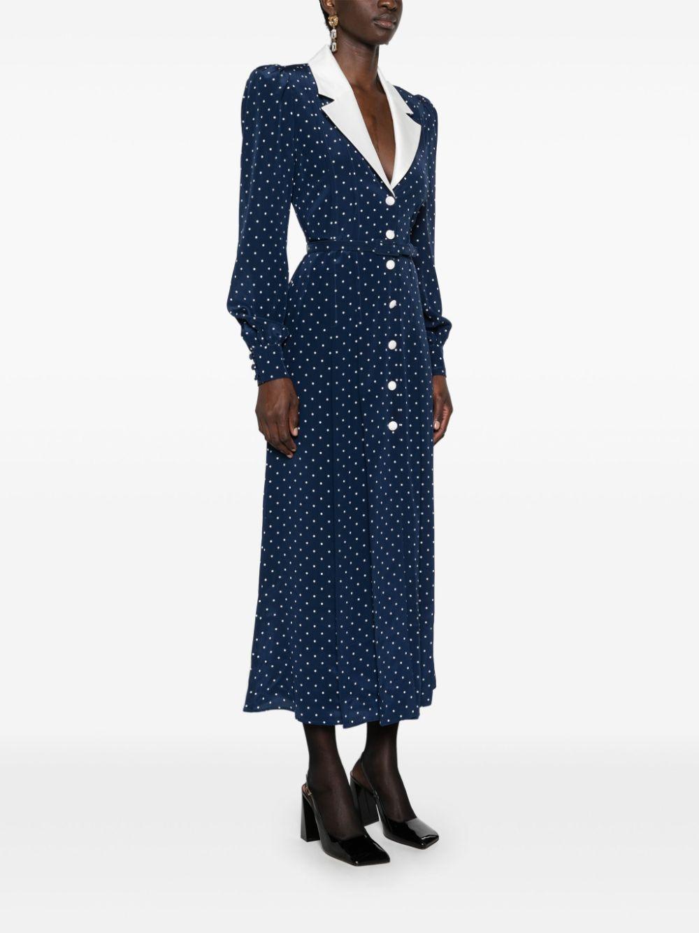  FABX3888F4378 1944 NAVY BLUE WHITE ALESSANDRA RICH 