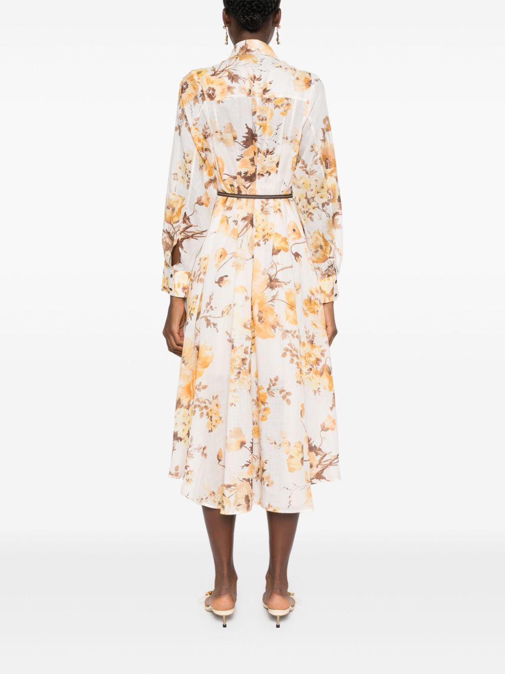  1305DSS242 ORANGE FLORAL ZIMMERMANN 