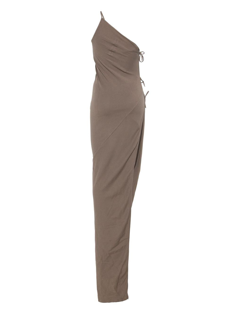 Taco maxi dress DS01E3516RN 34 DUST RICK OWENS DRKSHDW 