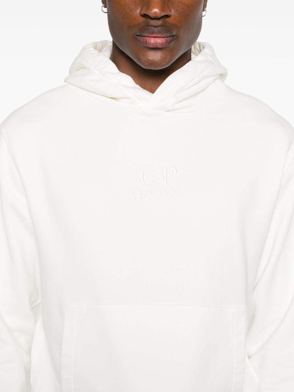 Hoodie 18CMSS099B110044G 103 GAUZE WHITE CP COMPANY 