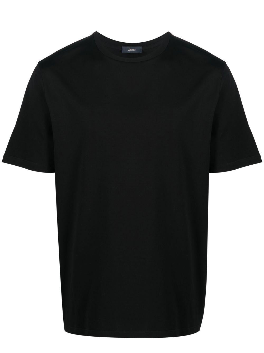 T-shirt in Superfine Cotton Stretch JG000174U52003 9300 NERO HERNO 