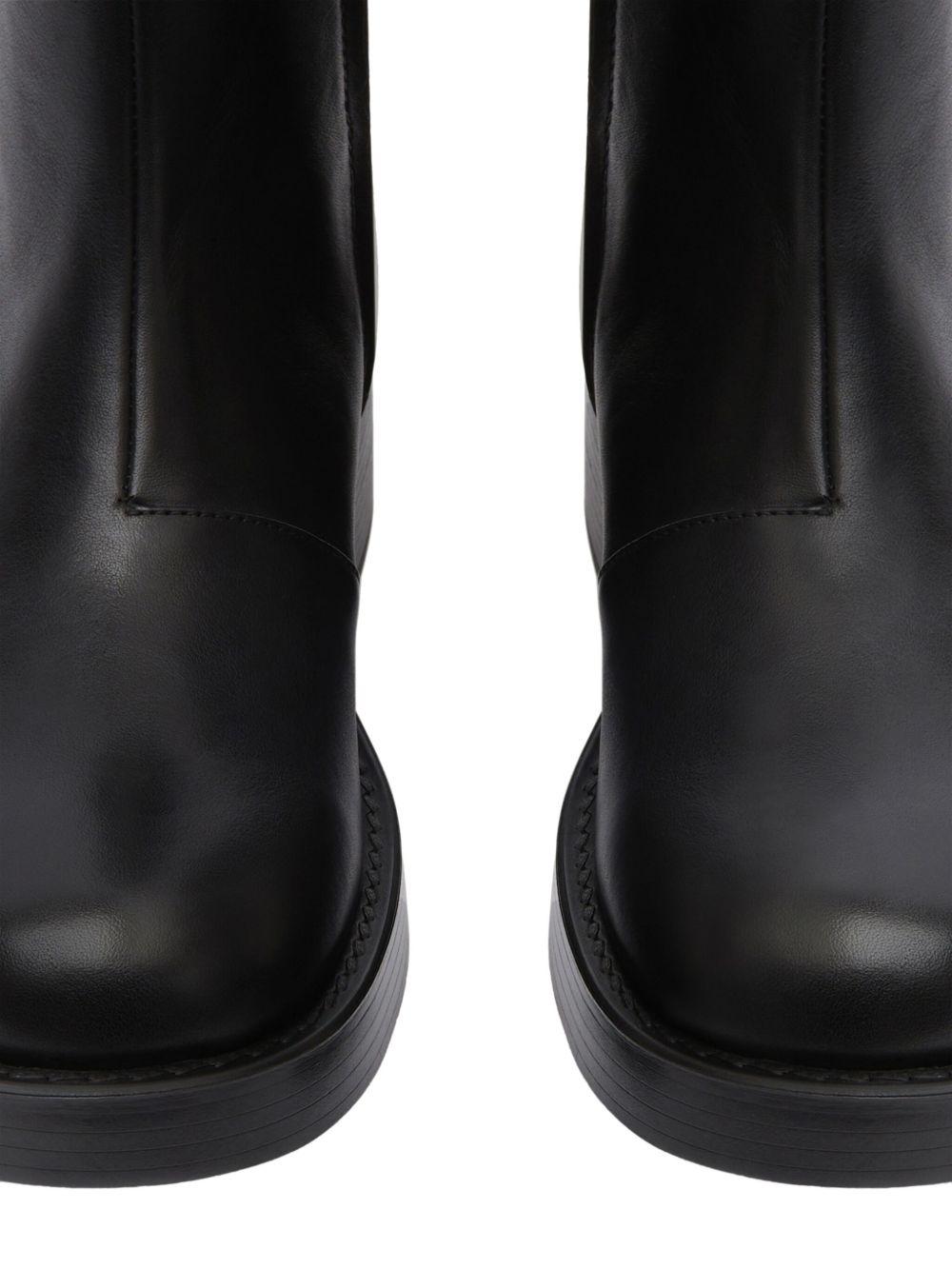 Rider Leather Boots VESSAB012CR0068 9999 BLACK COURREGES 