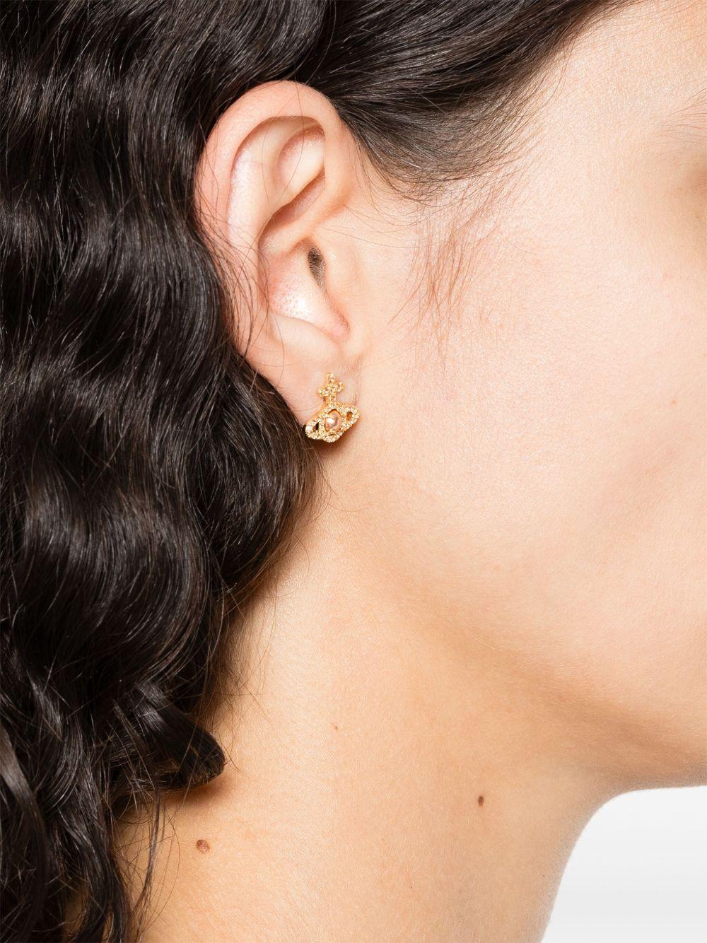 Orecchini Olympia 6203007R02R864 R864 GOLD AMBER VIVIENNE WESTWOOD 