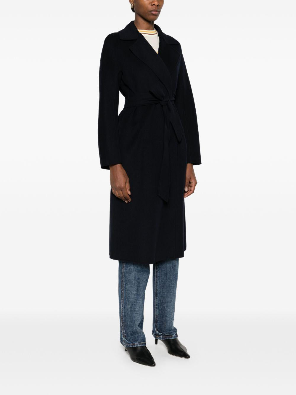Cappotto In Doppio Drap Di Lana MSTCLES 006 BLUE MAX MARA STUDIO 