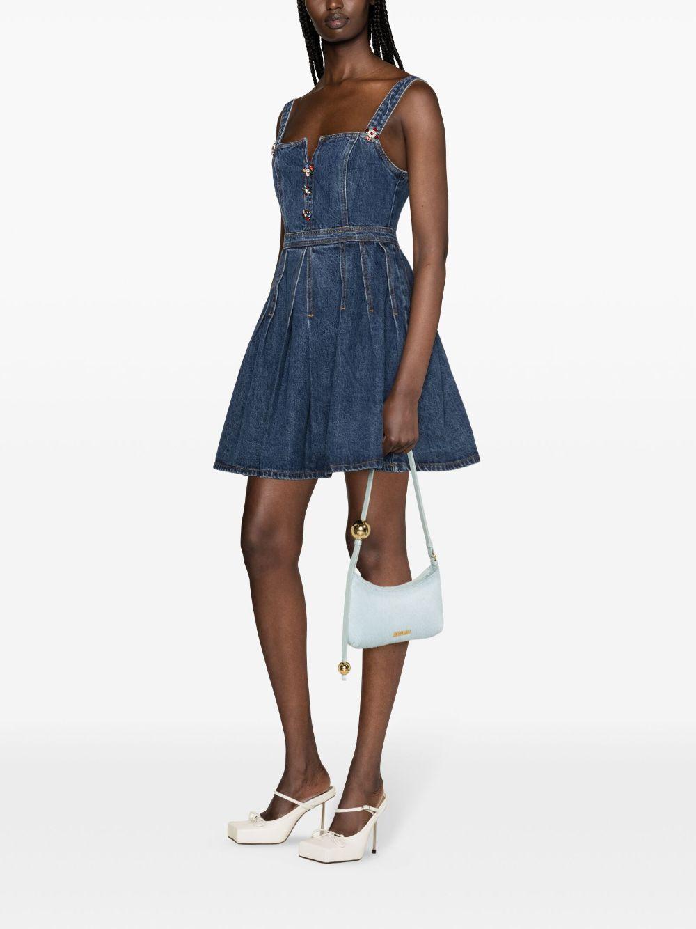  SS24804SBL MID BLUE SELF-PORTRAIT 