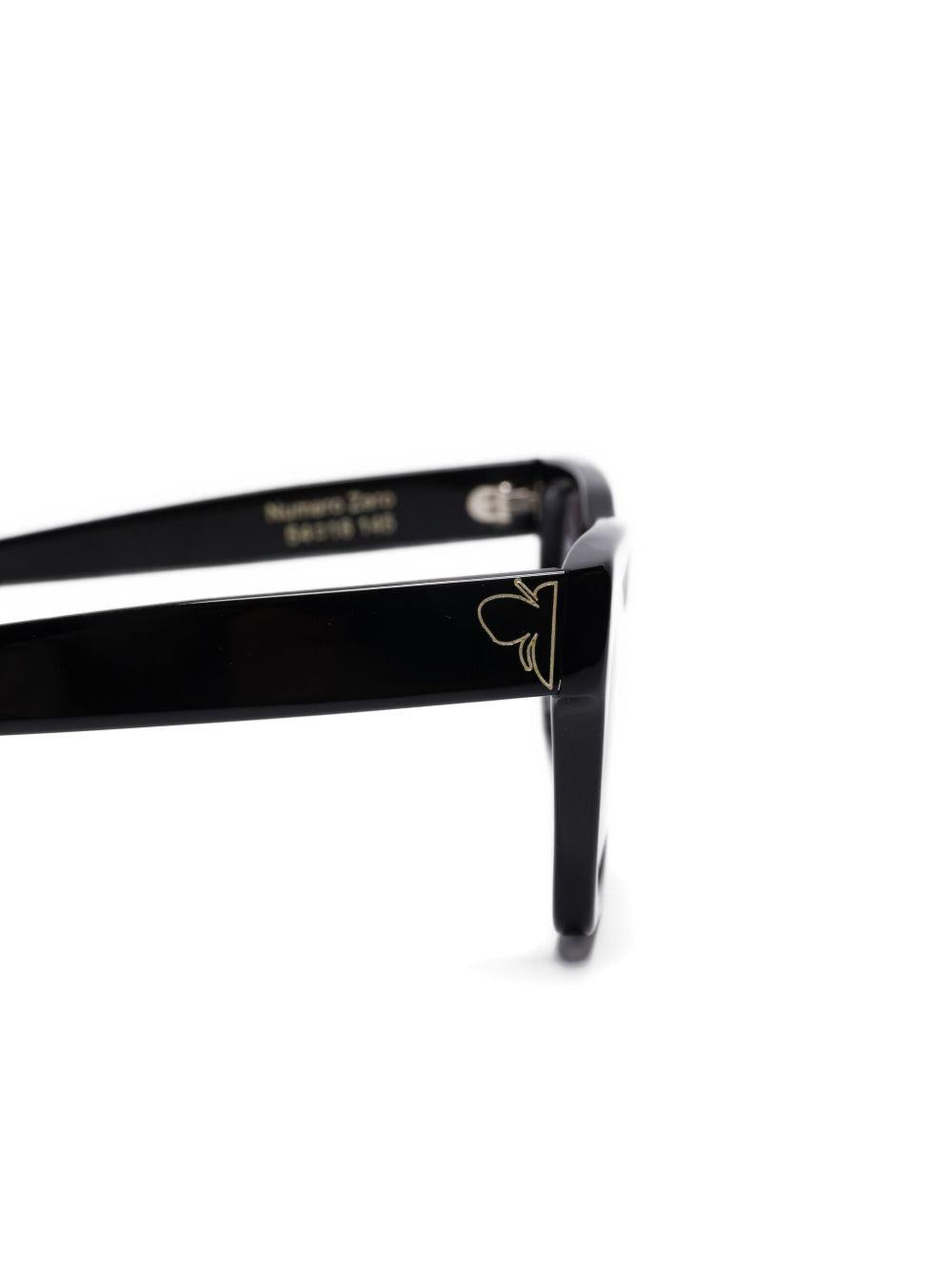 Occhiali da sole Numero 0 Allblack NUMERO0 BLACK FACE HIDE 