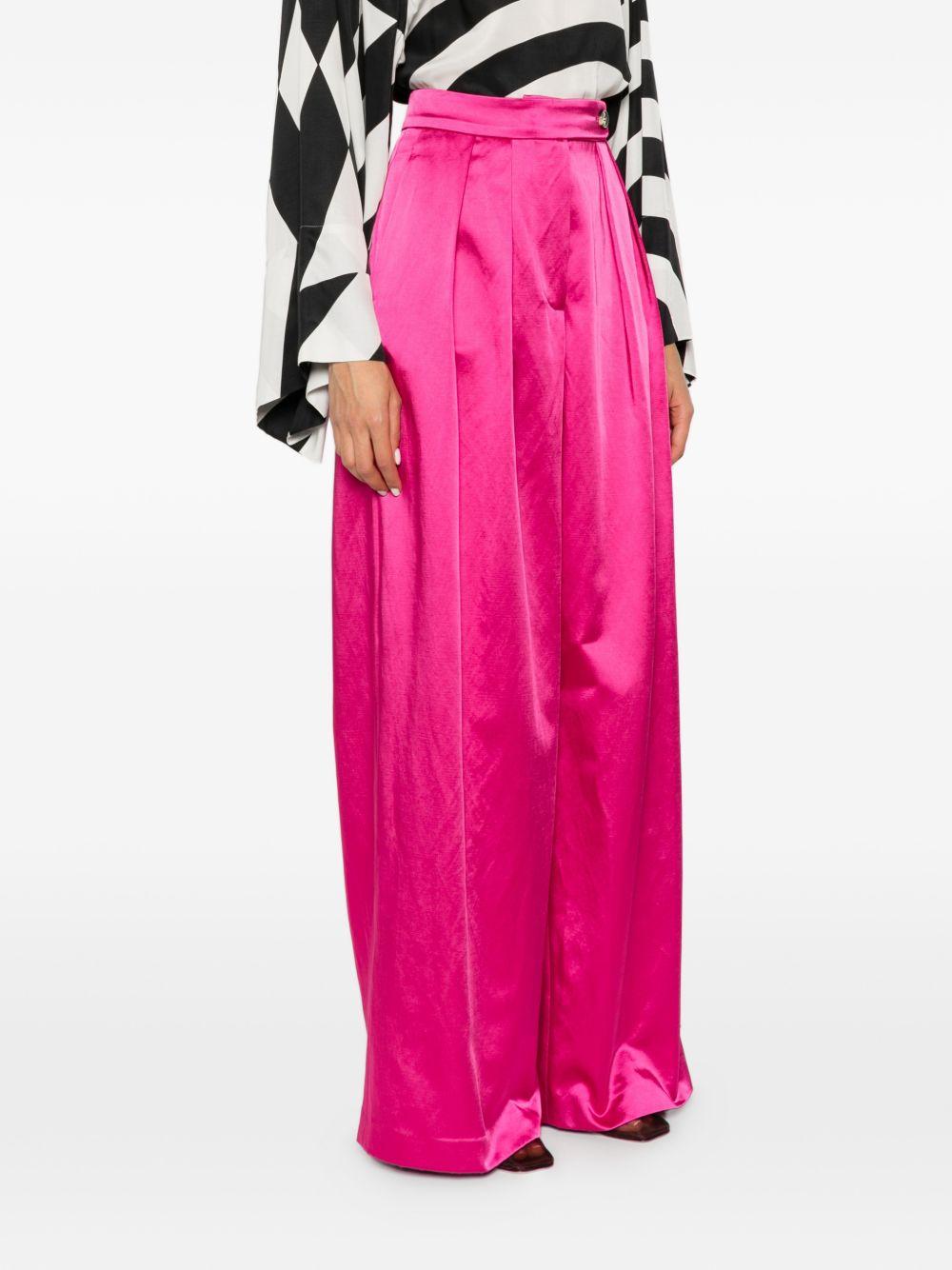 Wide pleated pants PAMPLONA3304 30 FUCHSIA DRIES VAN NOTEN 