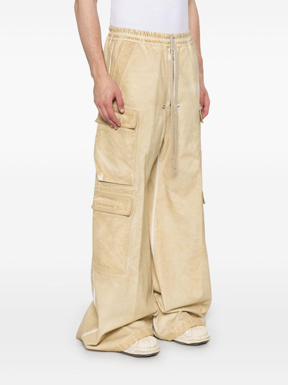 Double Cargo Jumbo trousers DU01E3398CVS 81 PARCHMENT RICK OWENS DRKSHDW 