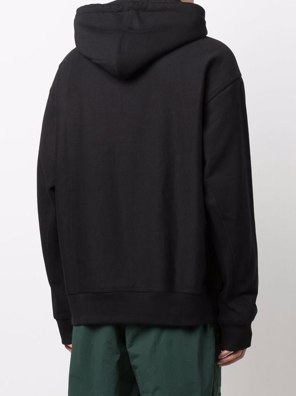 Hooded American Script Sweatshirt I028279 89XX BLACK CARHARTT WIP 