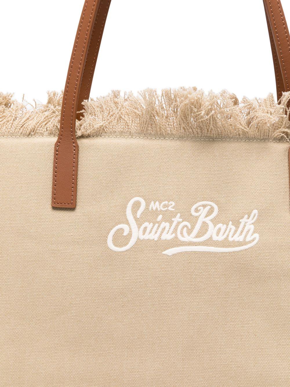 City Bag Midi Fringe CBF000101741L CANVAS 11 MC2 SAINT BARTH 
