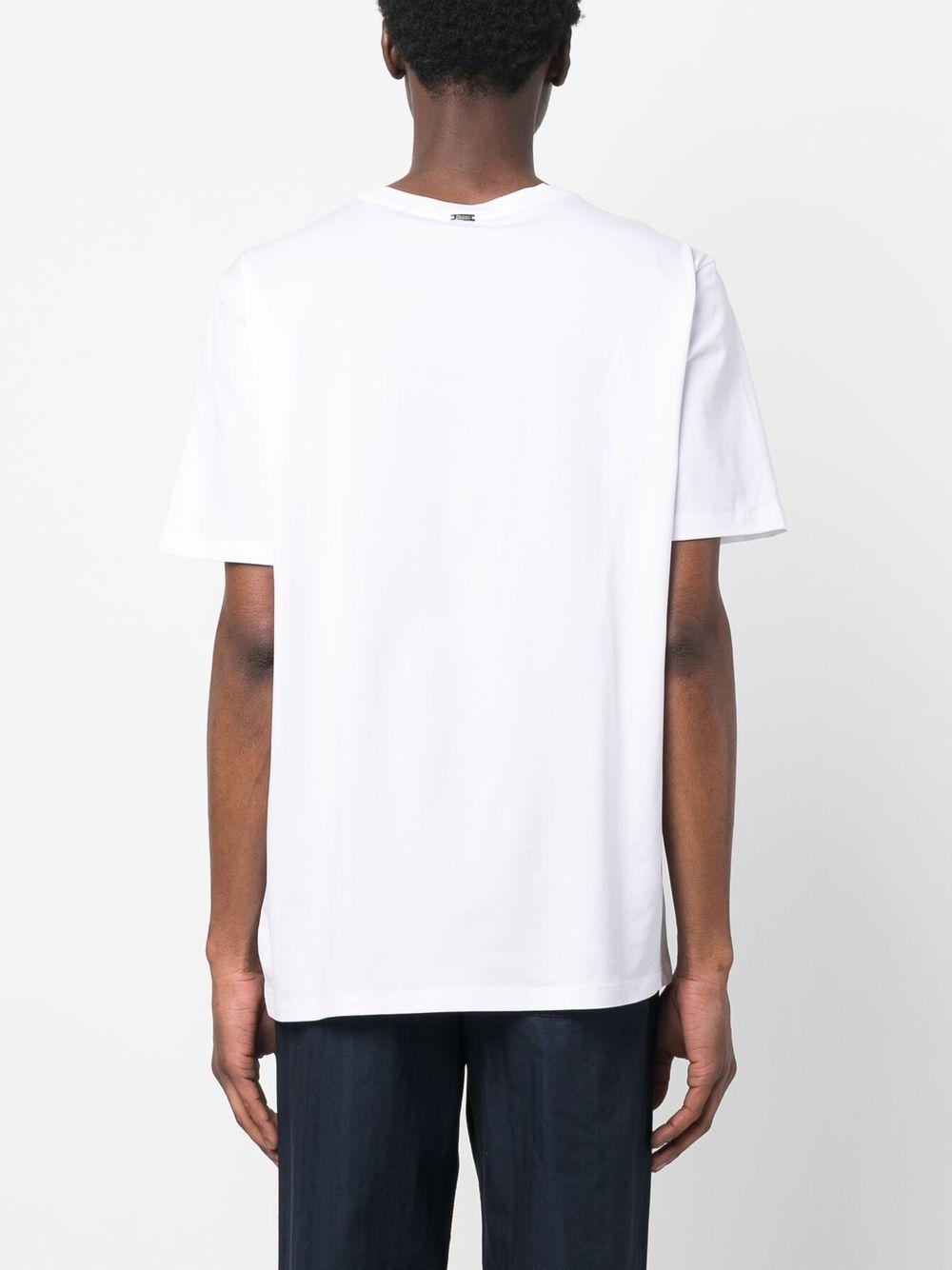 T-shirt in Superfine Cotton Stretch JG000174U52003 1000 BIANCO HERNO 