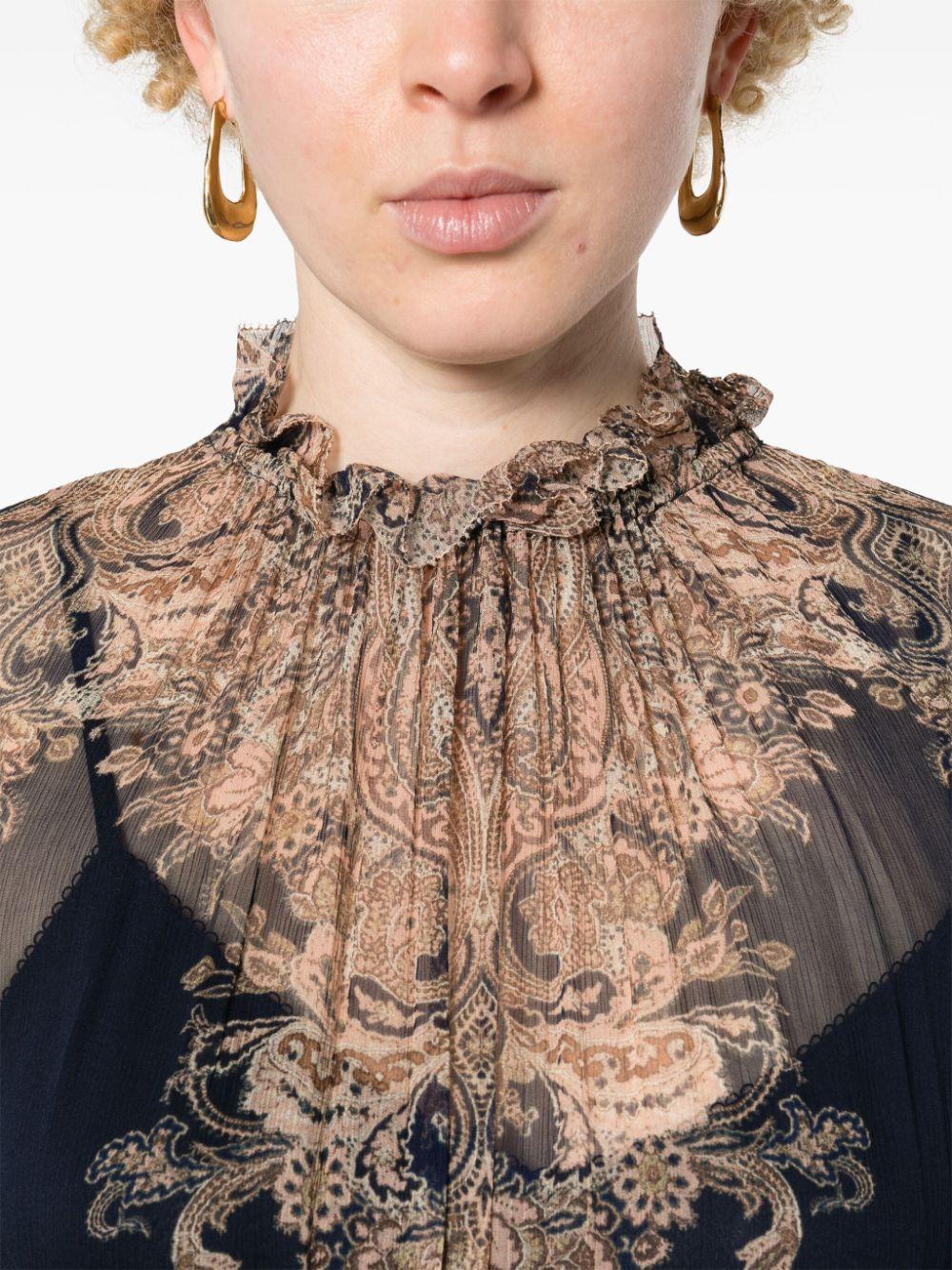  2087DS241 NAVY PAISLEY ZIMMERMANN 