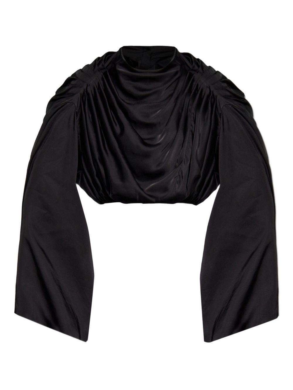 Claudette top RO01E7264SCH 09 BLACK RICK OWENS 