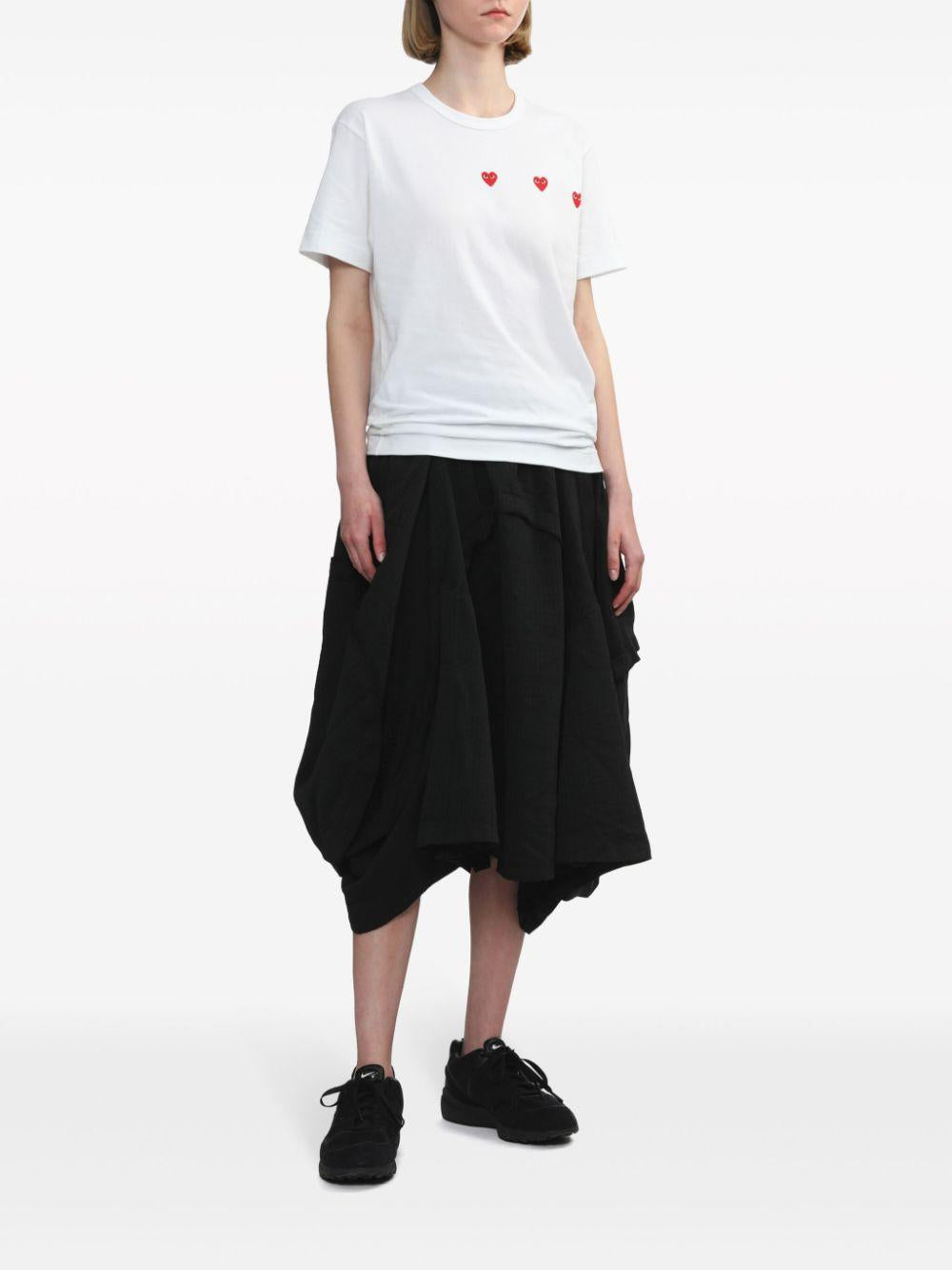  P1T337 3 WHITE COMME DES GARCONS PLAY 