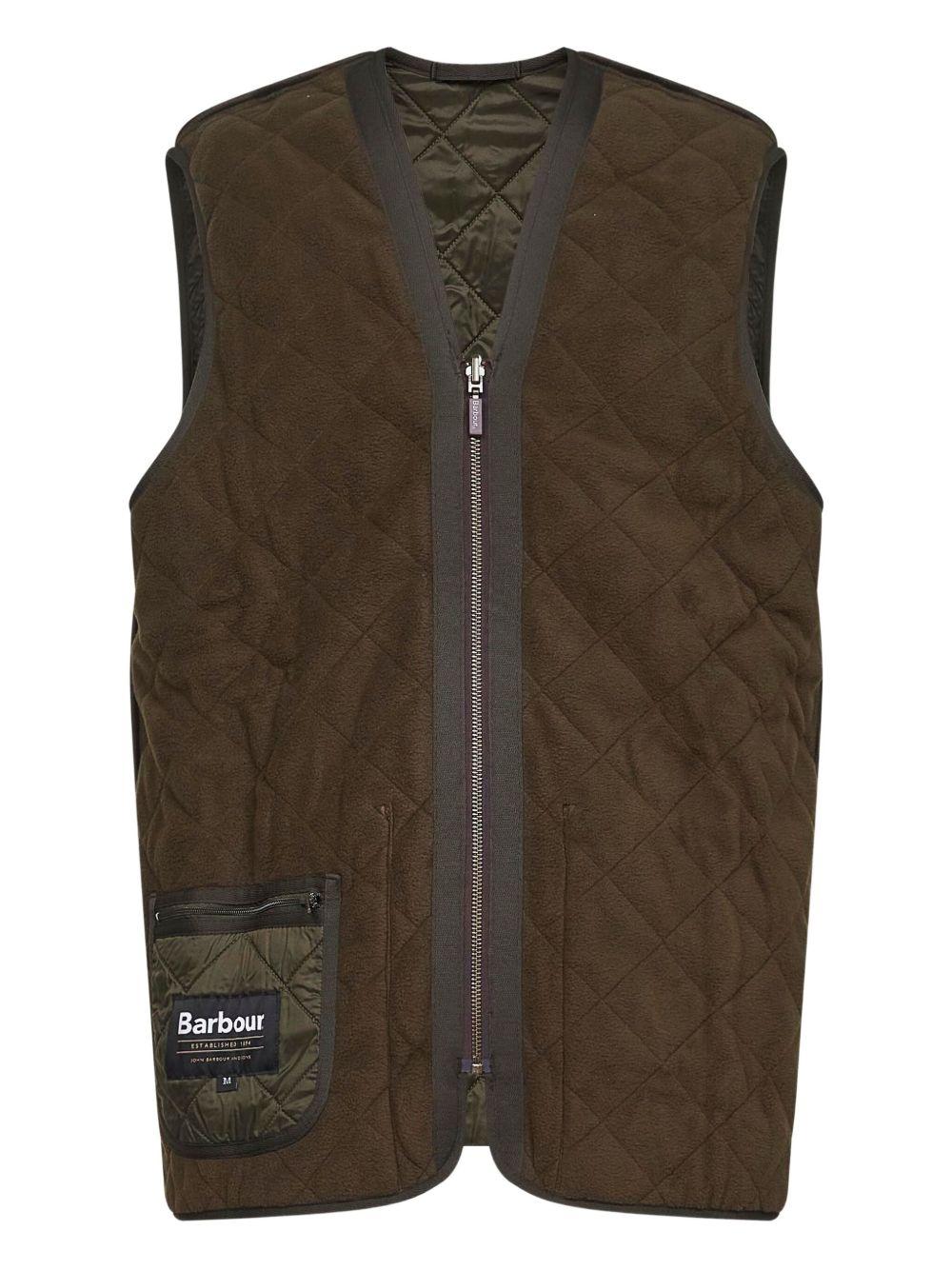 Gilet trapuntato/fodera con zip Polarquilt MLI0002MLI OL91 OLIVE BARBOUR 
