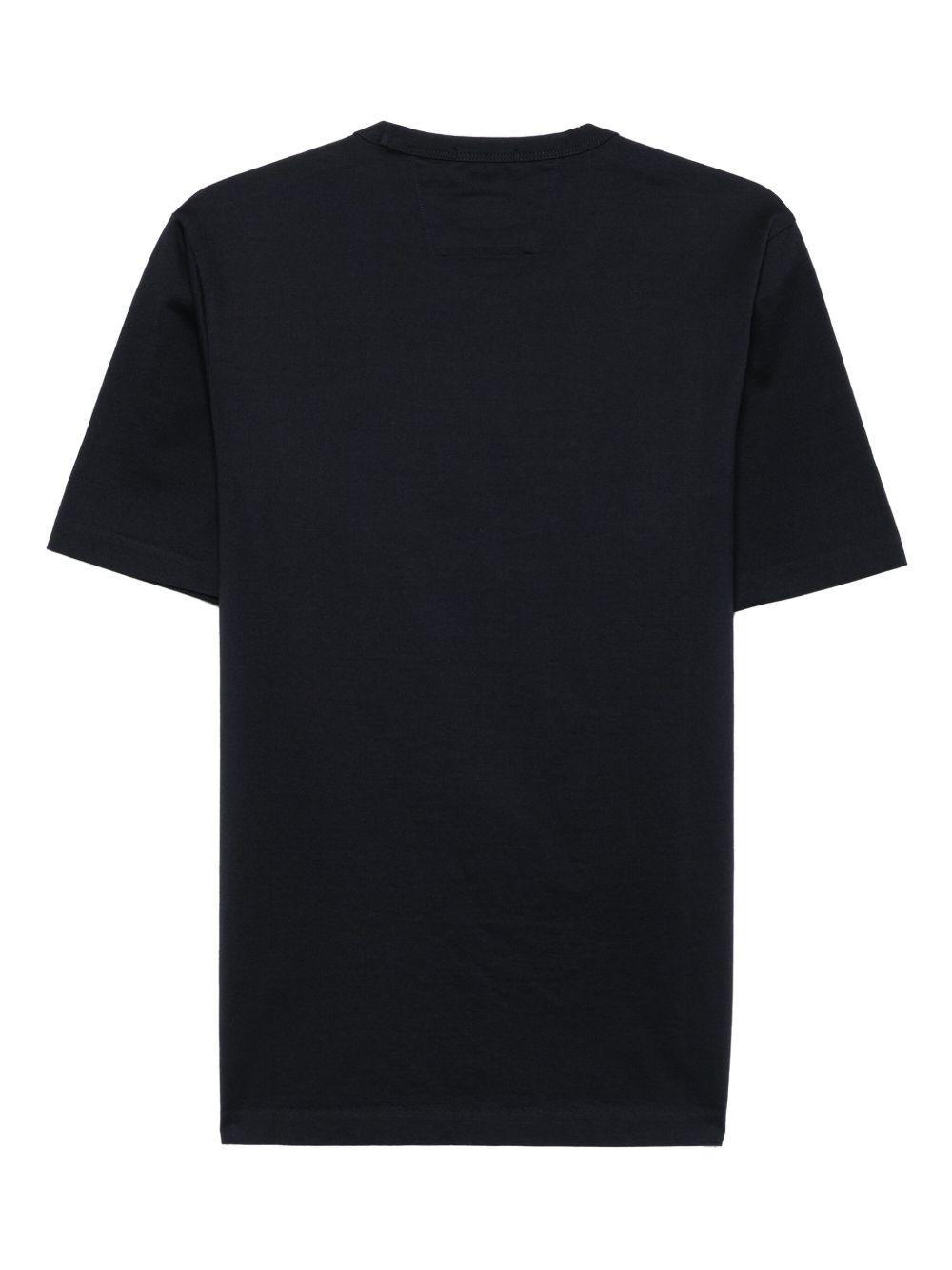 30/2 Mercerized Jersey Twisted Typographic Logo T-Shirt 18CMTS107A110301W 888 TOTAL ECLIPSE CP COMPANY 