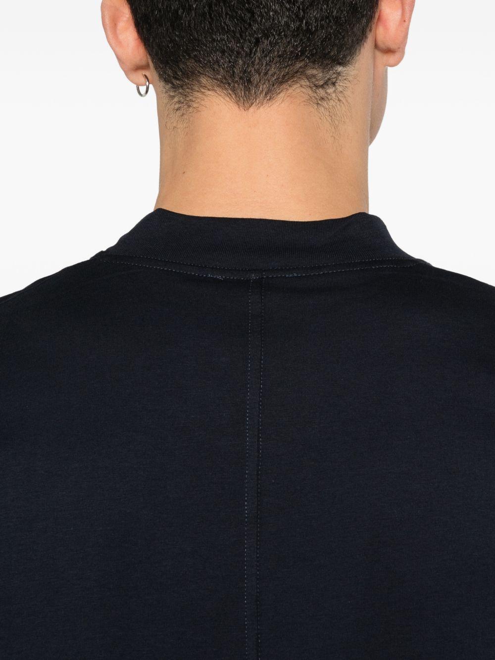 Black Jersey T-Shirt F0414095 6685 PAOLO PECORA 