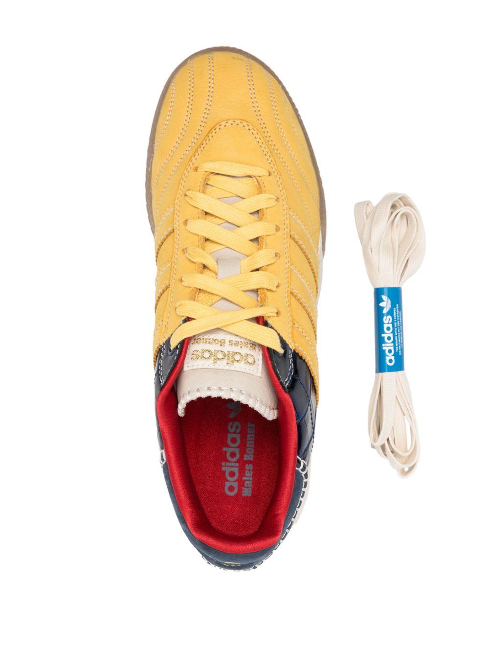 Wales Bonner Samba Millenium "Fade Gold/Navy Croc" Sneakers IH8407 NAVY YELLOW ADIDAS X WALES BONNER 