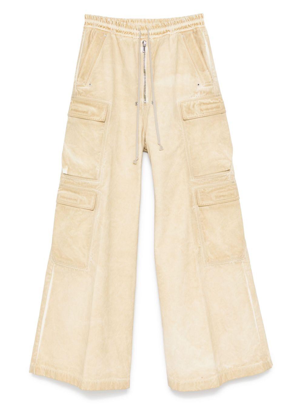 Double Cargo Jumbo trousers DU01E3398CVS 81 PARCHMENT RICK OWENS DRKSHDW 