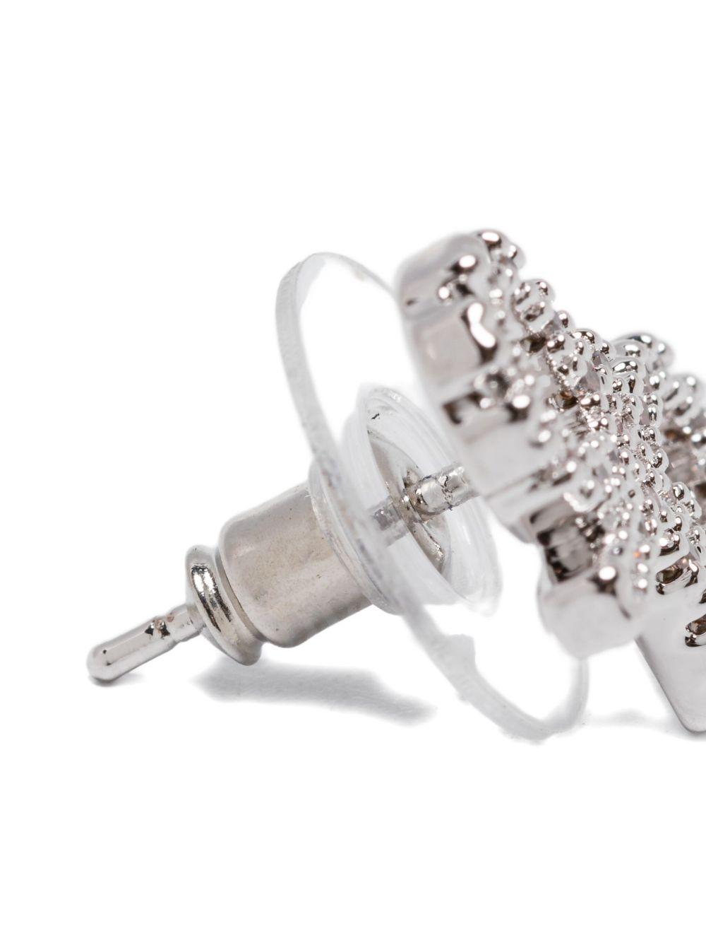 Orecchini Micro Fiocco con Cristalli<BR/> PF25625SESL SILVER SELF-PORTRAIT 