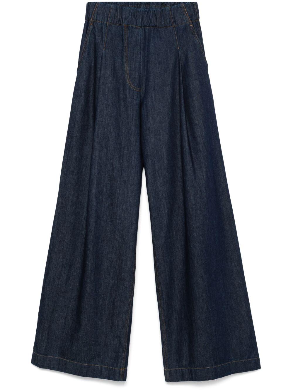 Jeans a gamba ampia 2510109361553 507 INDIGO DRIES VAN NOTEN 