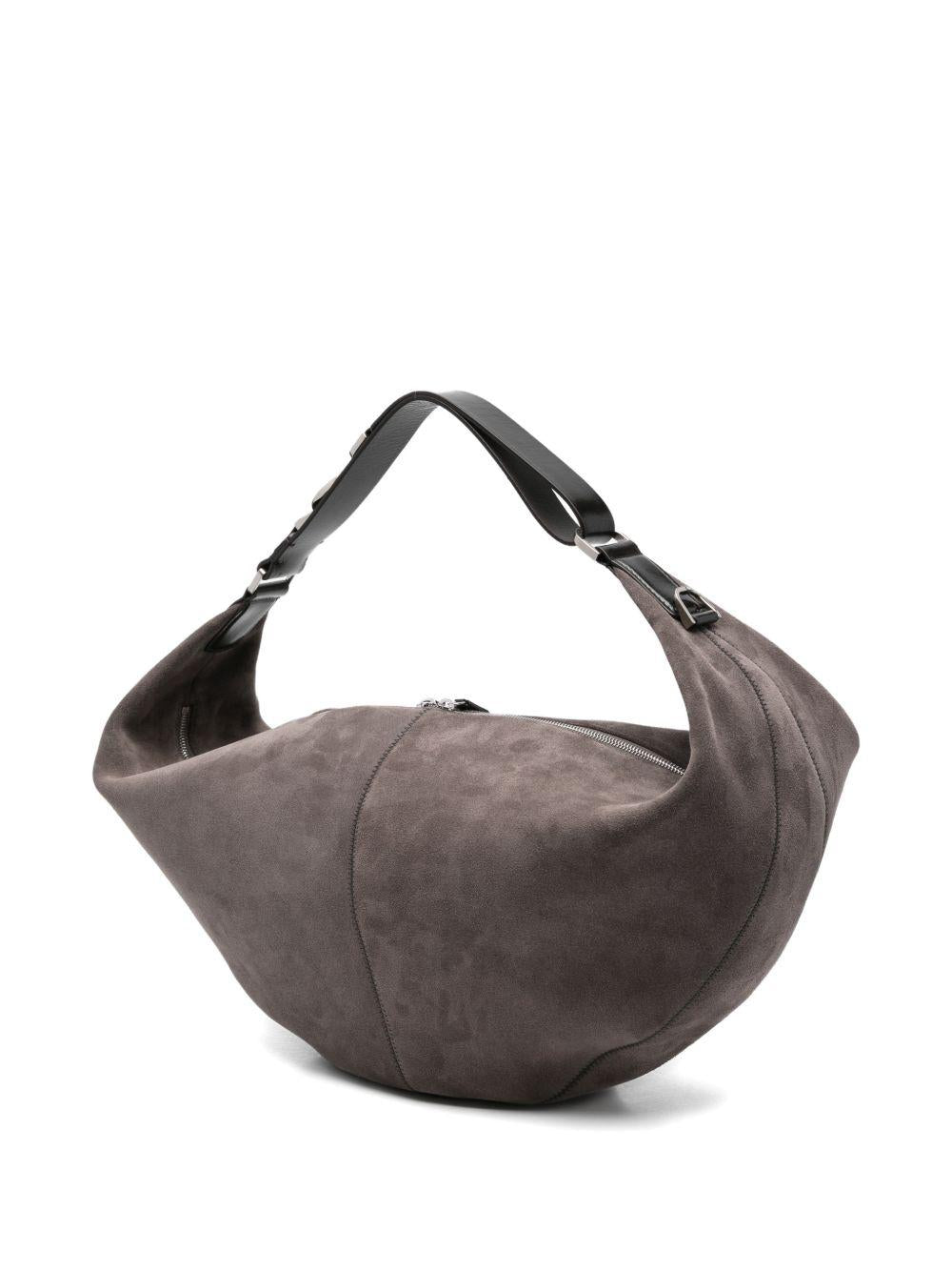 Large Quiver Clip Bag in Suede Leather BG0197LL0125 BR102 MINK LEMAIRE 