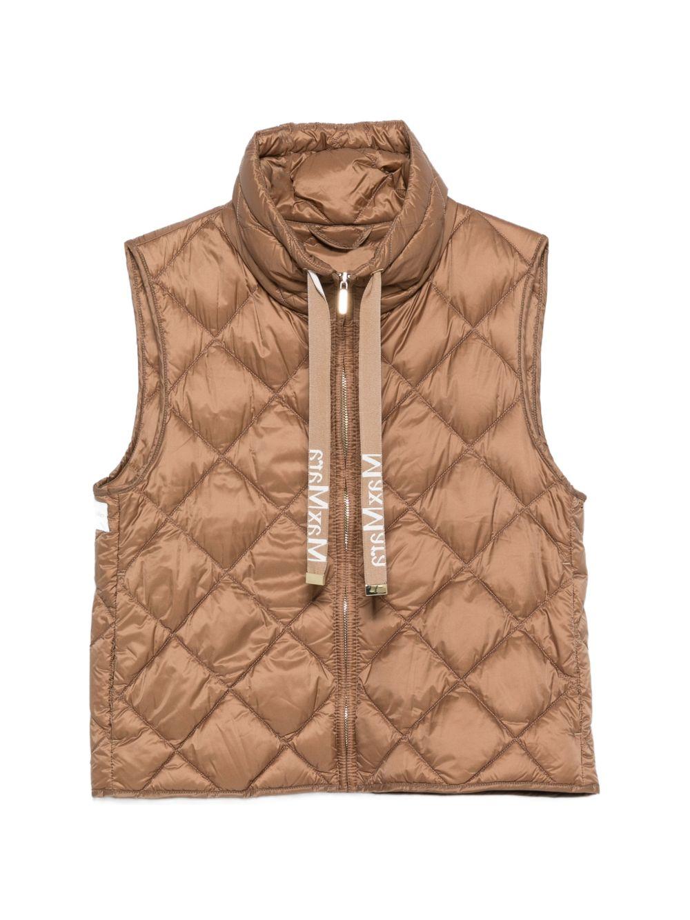 Gilet imbottito smanicato TREGIC 051 CARAMEL MAX MARA THE CUBE 