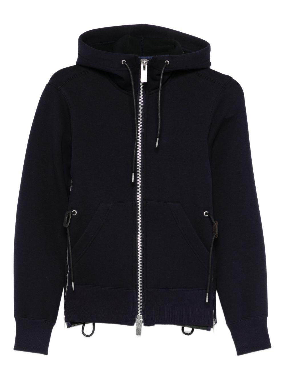 Felpa con cappuccio SCW343 212 NAVY KHAKI SACAI 