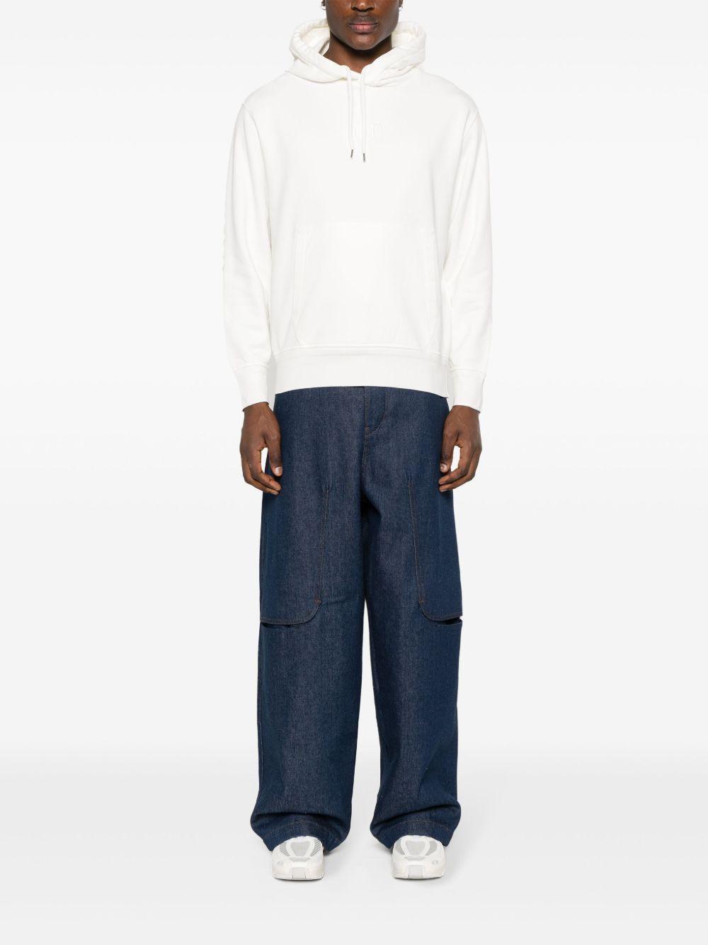 Hoodie 18CMSS099B110044G 103 GAUZE WHITE CP COMPANY 