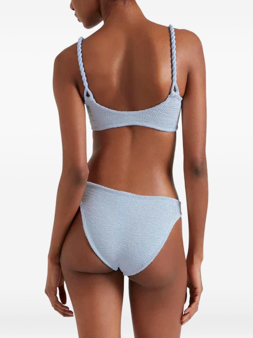 Phoebe Bikini BPHOEBECR METALLIC ICE BLUE HUNZA G 
