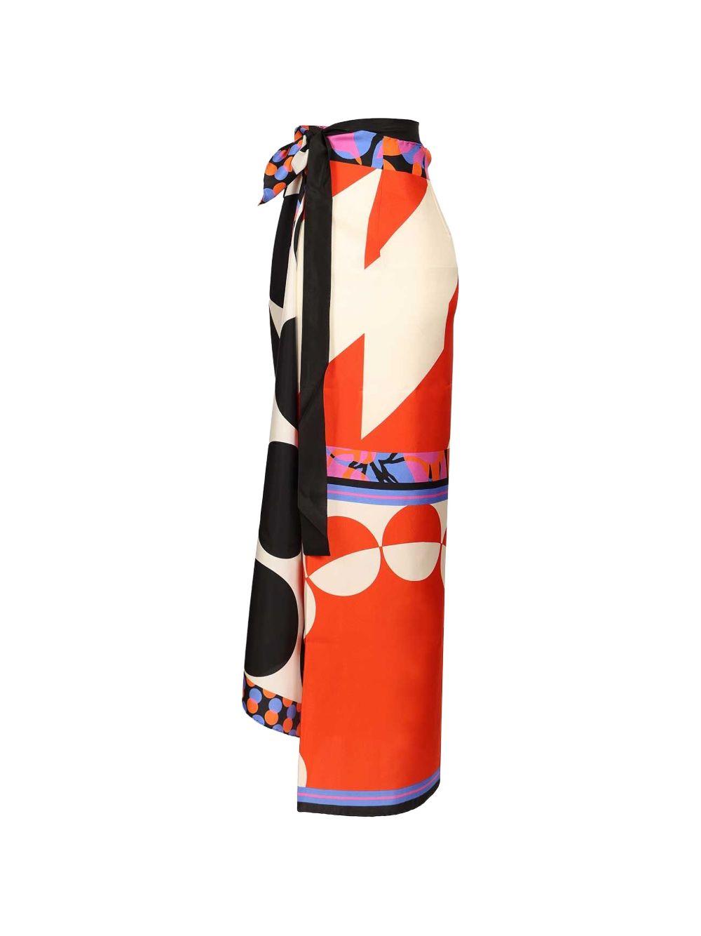 Long Wrap Scarf-Skirt SCARFYLONG3060 A975 DESSIN DRIES VAN NOTEN 