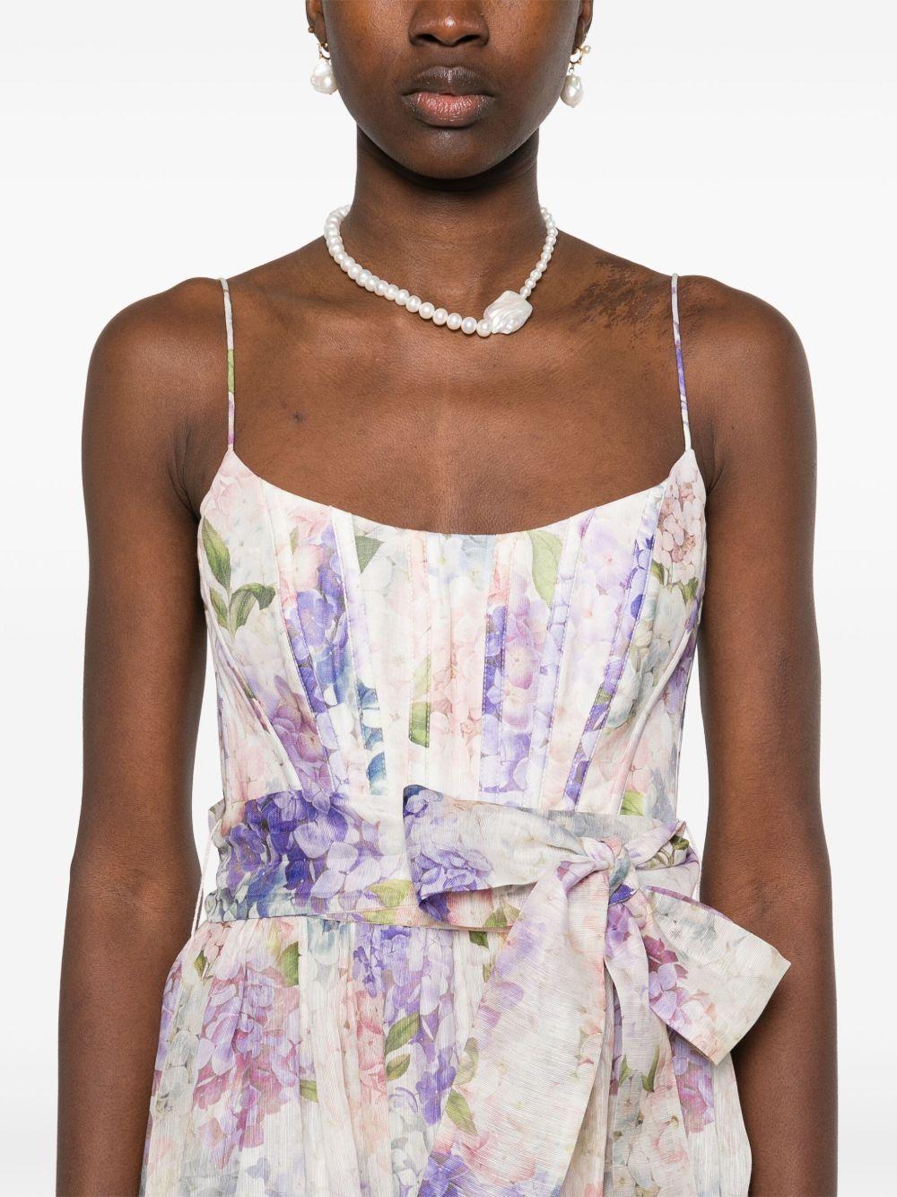 Abito con corsetto Dawning 6403DS252 MULTI HYDRANGEA ZIMMERMANN 