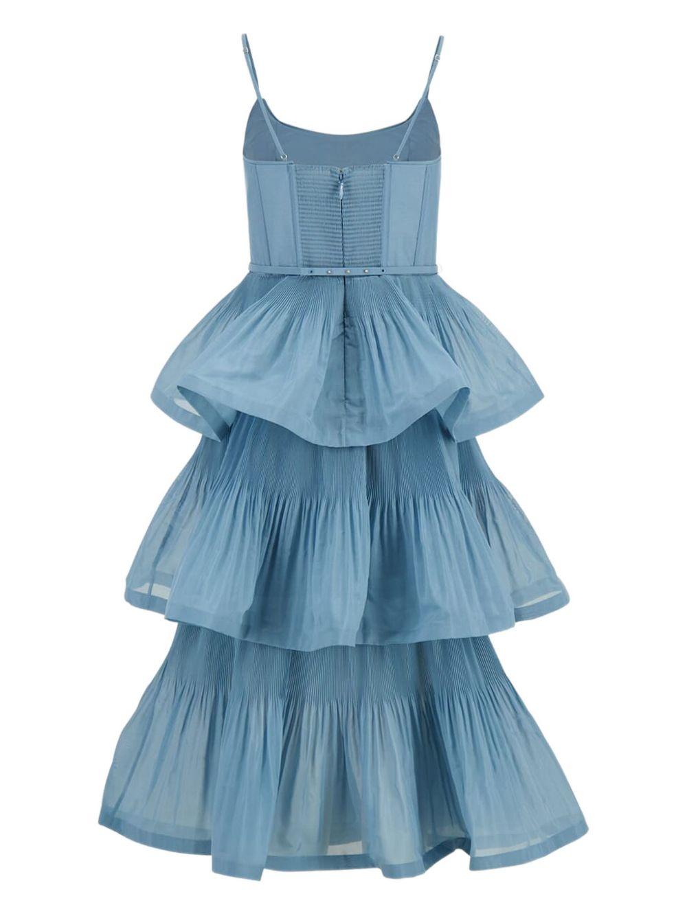 Abito Midi Plisse 6354DC26R DEEP BLUE ZIMMERMANN 