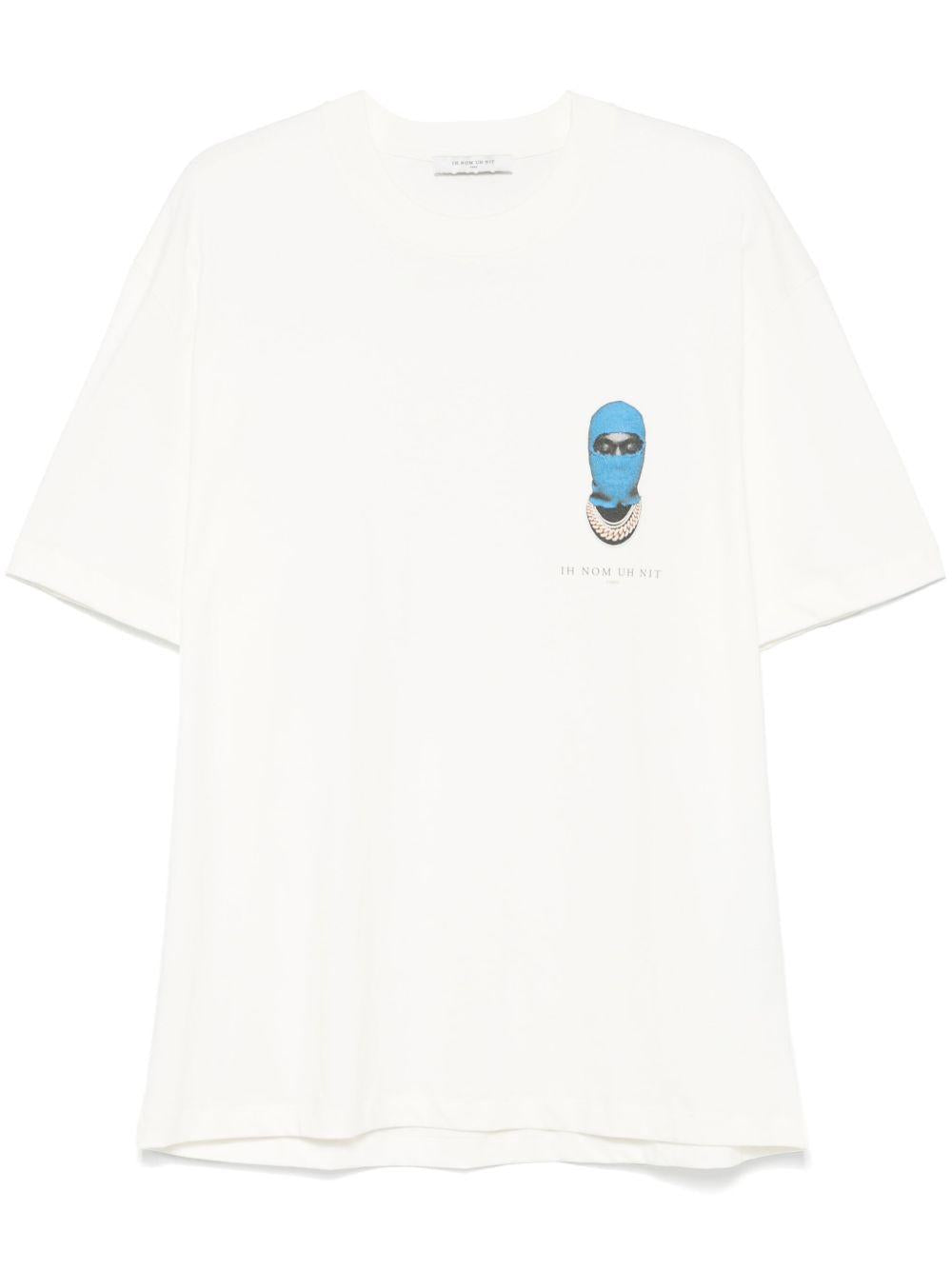 Small Mask Print T-shirt NUS25251 081 OFF WHITE IH NOM UH NIT 