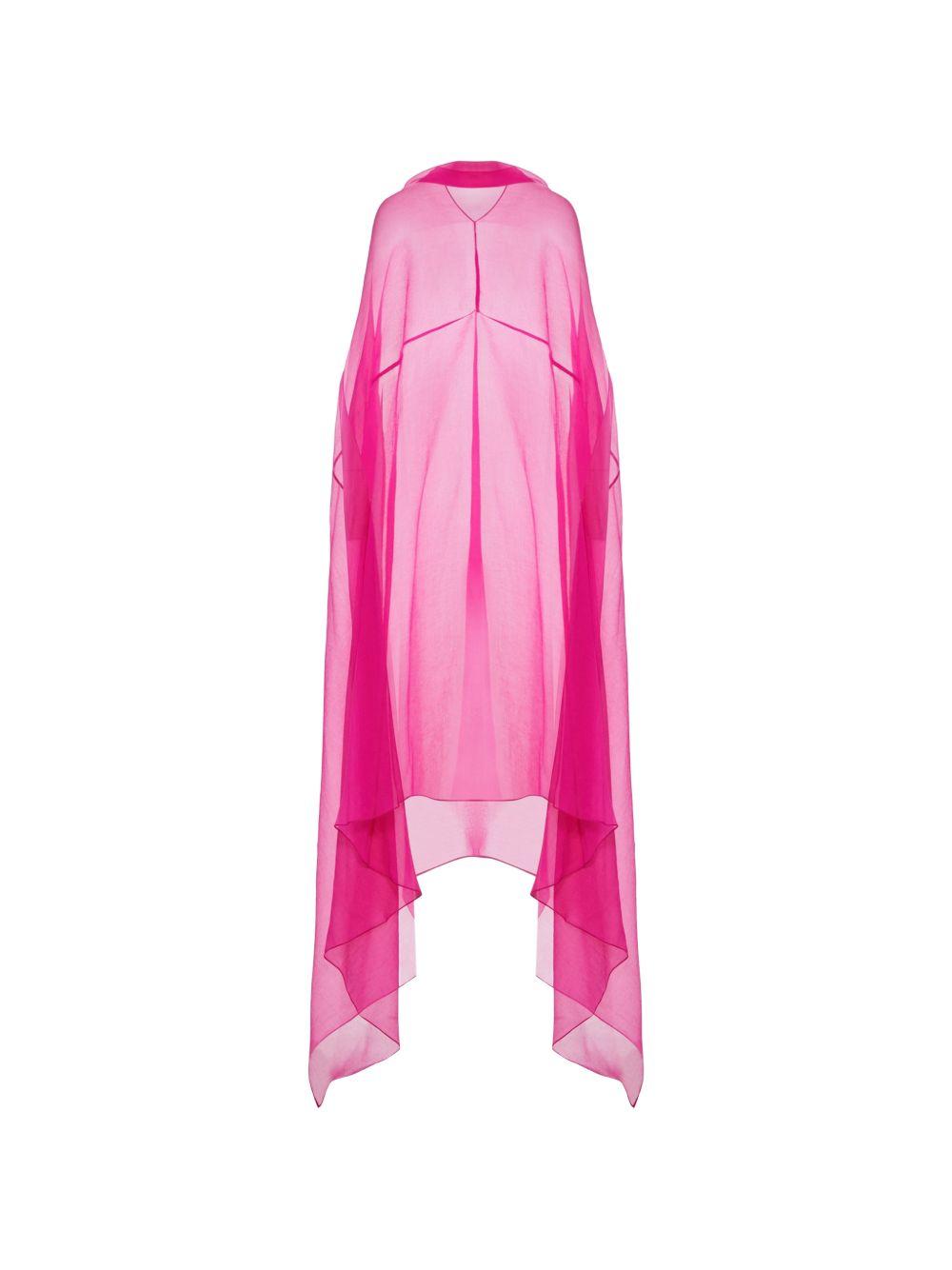 Silk Cape Dress DUCY3040 304 FUCHSIA DRIES VAN NOTEN 