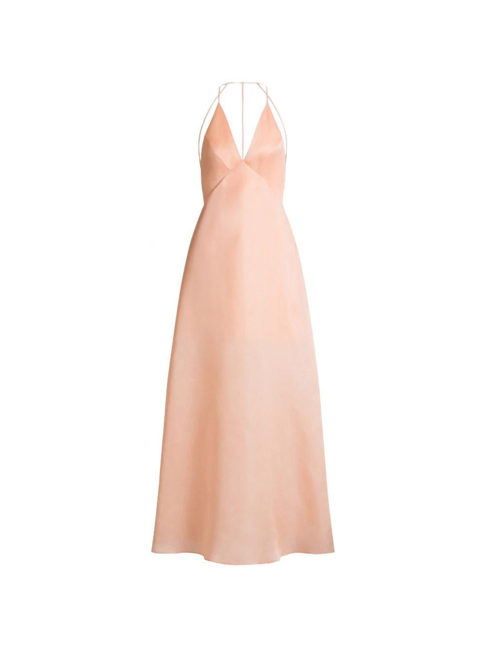Open-back silk dress A04340119 0070 ROSA ALBERTA FERRETTI 